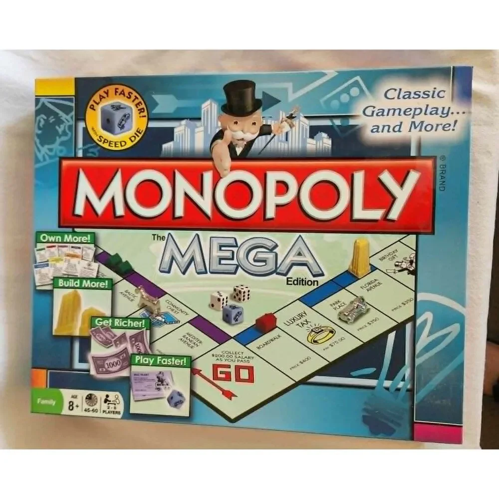 Monopoly The Mega Edition Board Game Winning Moves Games Special Complete Family